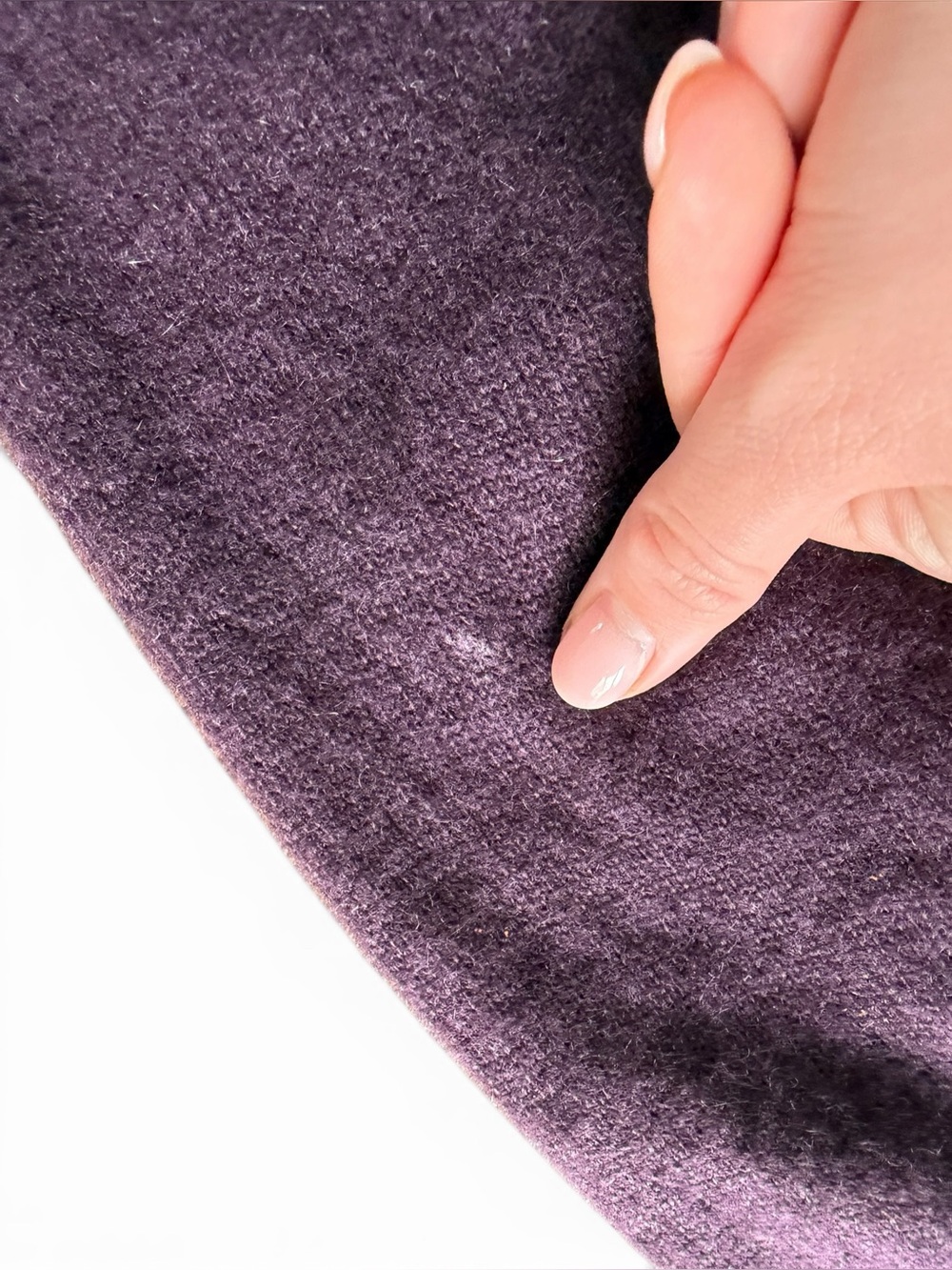 Kenar 100% 2 PY Cashmere Plum Purple Wool Cardigan - Picture 6 of 7